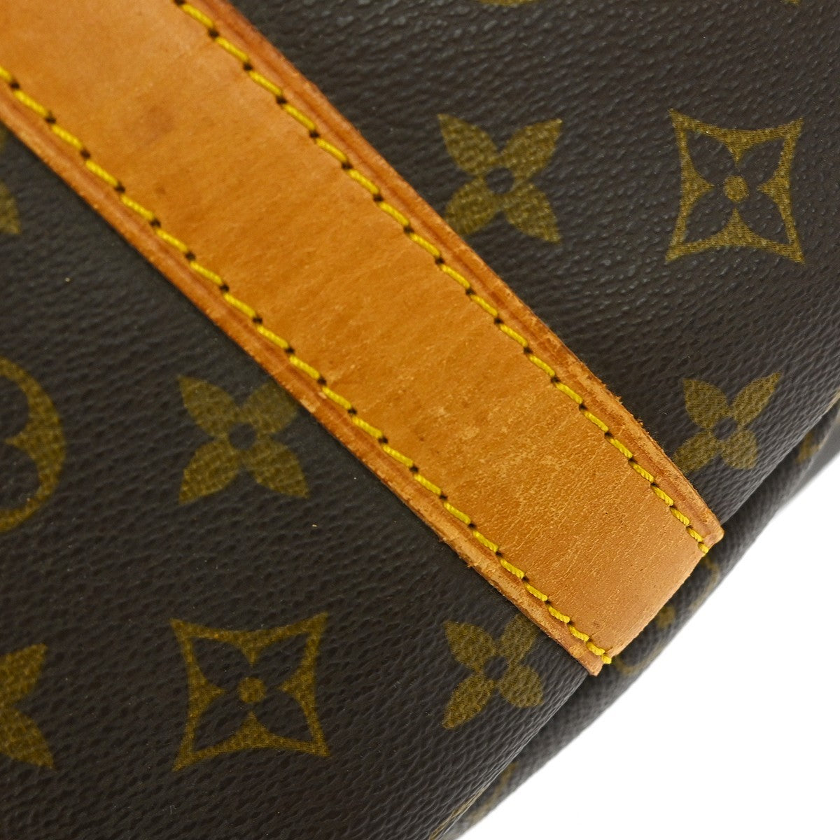 Louis Vuitton Keepall Bandouliere Bag Monogram Canvas Brown Canvas Travel Bag Bag (Pre-Owned)