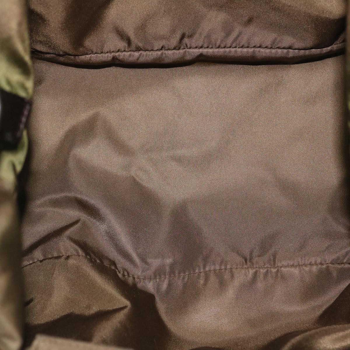 Prada Convertible Double Tote Tessuto Khaki Nylon Tote Bag Bag (Pre-Owned)