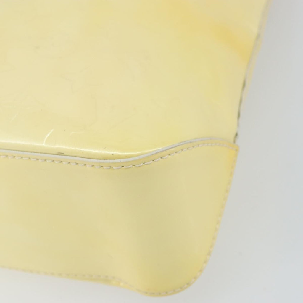 Louis Vuitton Brentwood Handbag Monogram Vernis Yellow Patent_Leather Tote Bag Bag (Pre-Owned)