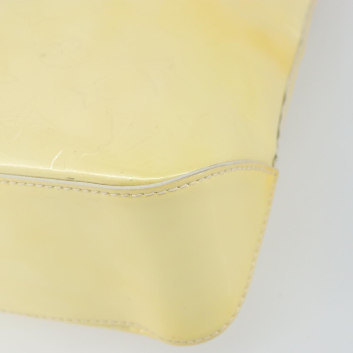Louis Vuitton Brentwood Handbag Monogram Vernis Yellow Patent_Leather Tote Bag Bag (Pre-Owned)