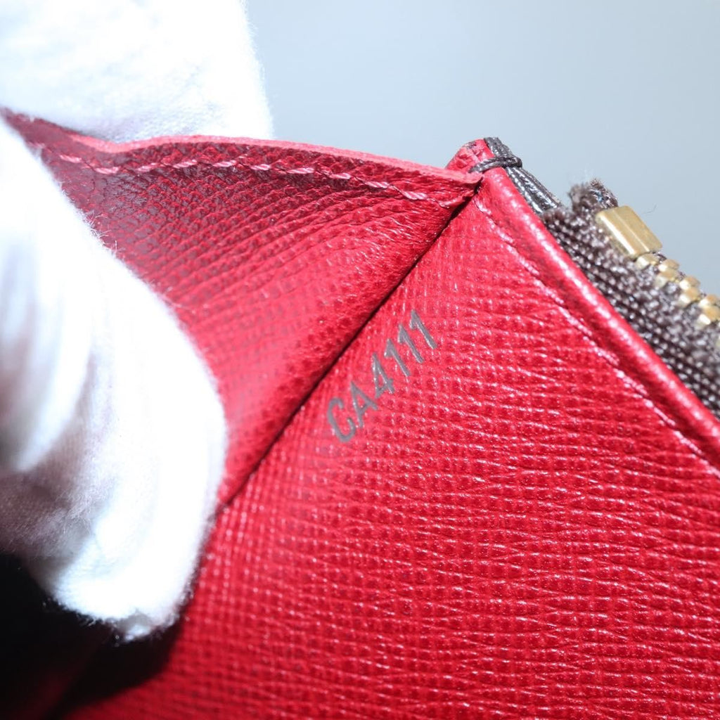 Louis Vuitton Emilie Wallet Monogram Canvas Red Canvas Wallets Accessory (Pre-Owned)