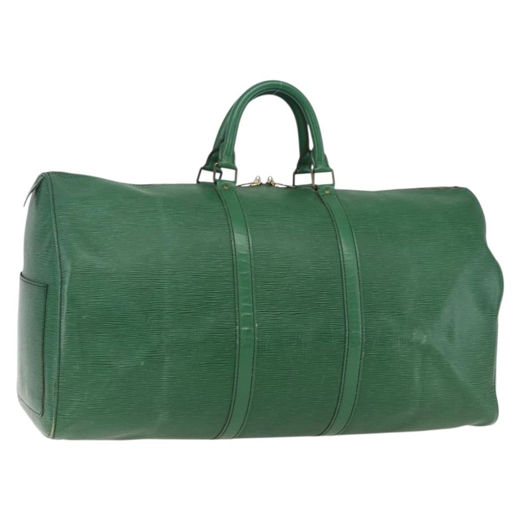 Louis Vuitton Keepall Bag Epi Leather Green Epi Leather Travel Bag Bag (Pre-Owned)