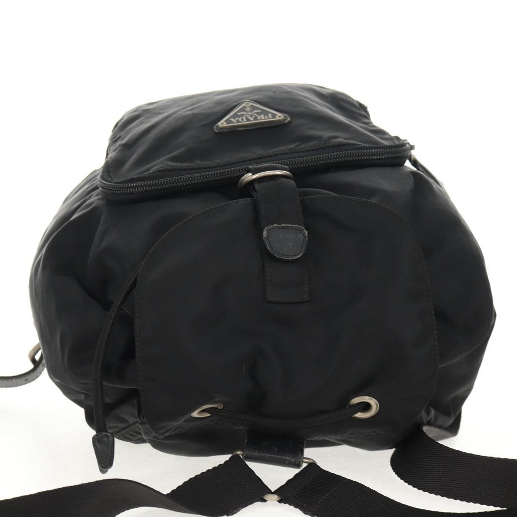 Prada Front Pocket Backpack Tessuto Black Nylon Backpack Bag (Pre-Owned)