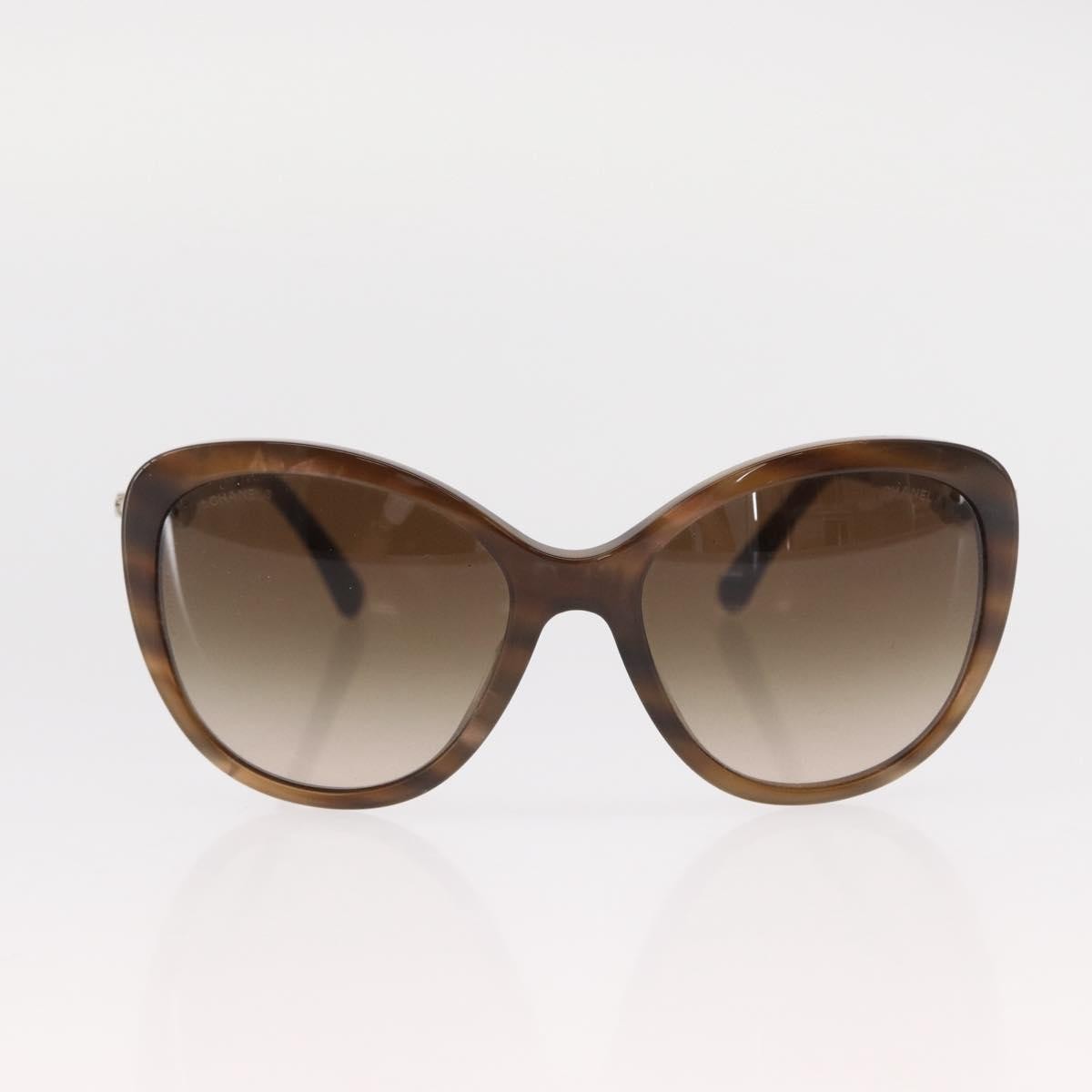 Chanel Logo Cc Sunglasses Plastic Brown Plastic Sunglasse Accessory (Pre-Owned)