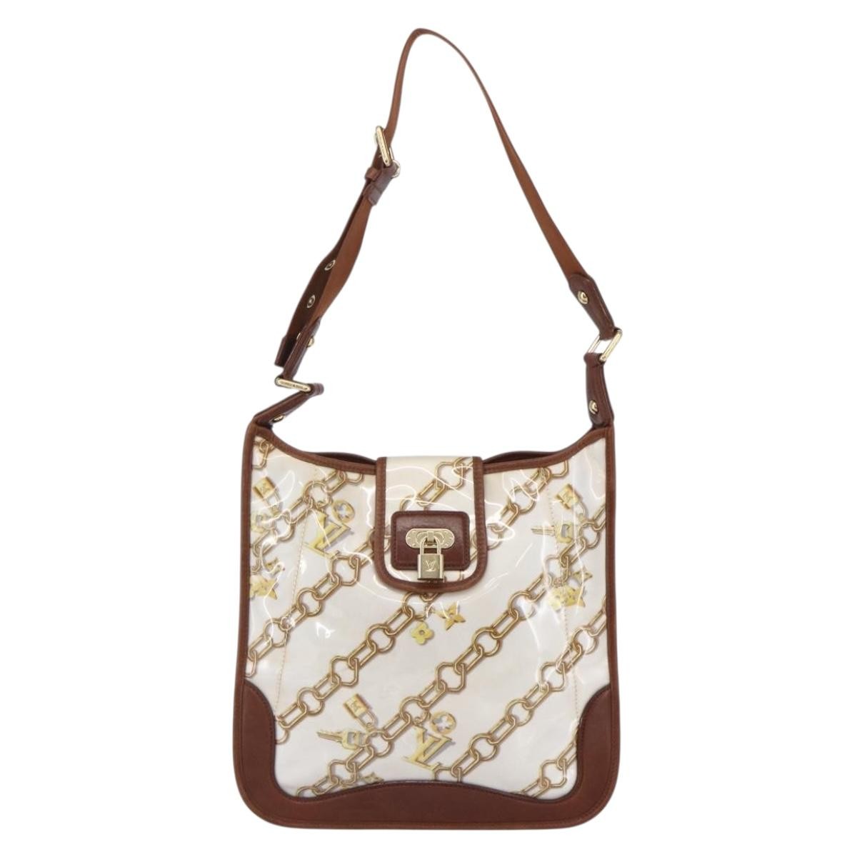 Louis Vuitton Charms Musette Handbag Pvc Over Printed Silk White Plastic Shoulder Bag Bag (Pre-Owned)