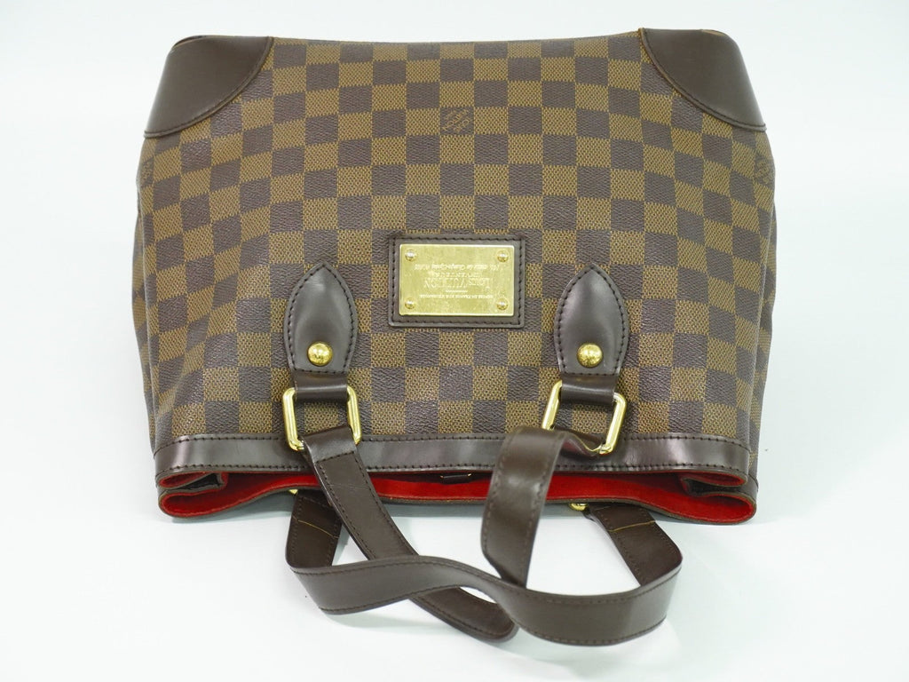 Louis Vuitton Hampstead Handbag Damier Brown Canvas Tote Bag Bag (Pre-Owned)