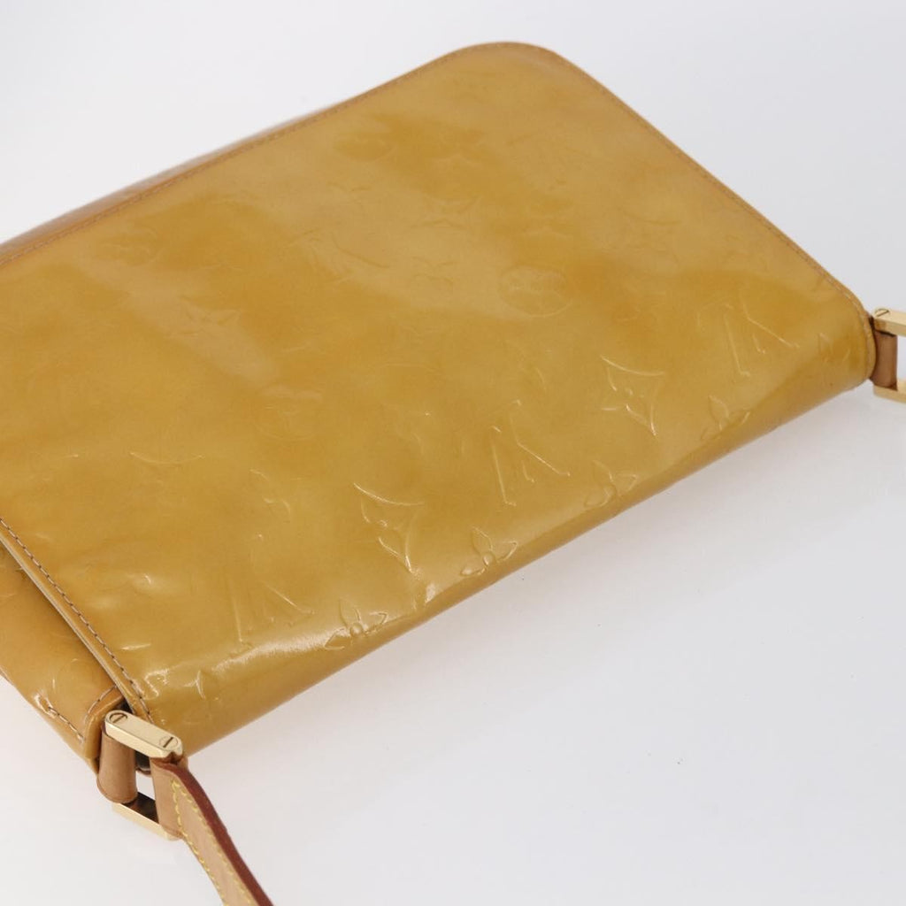 Louis Vuitton Thompson Street Handbag Monogram Vernis Beige Patent_Leather Shoulder Bag Bag (Pre-Owned)