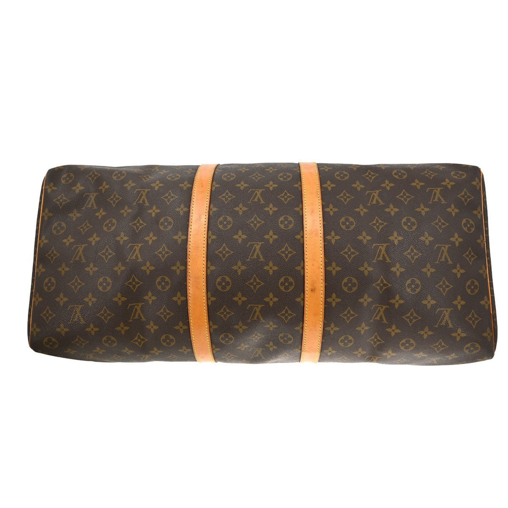 Louis Vuitton Keepall Bag Monogram Canvas Brown Canvas Travel Bag Bag (Pre-Owned)