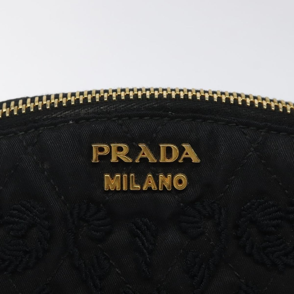 Prada Vintage Pouch Tessuto Gold Nylon Clutche & Pouche Bag (Pre-Owned)