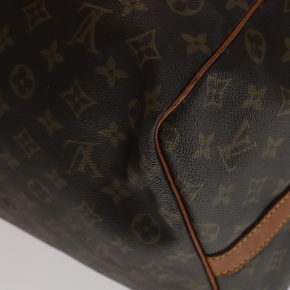Louis Vuitton Keepall Bandouliere Bag Monogram Canvas Brown Canvas Travel Bag Bag (Pre-Owned)