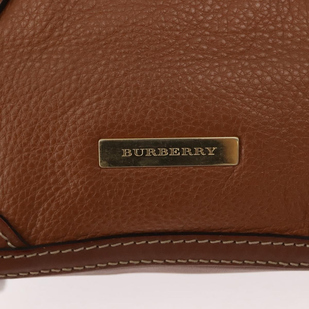 Burberry Orchard Bag Smooth Leather Brown Leather Handbag (Pre-Owned)