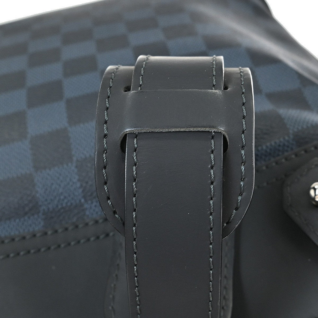 Louis Vuitton Greenwich Messenger Bag Damier Cobalt Black Canvas Shoulder Bag Bag (Pre-Owned)