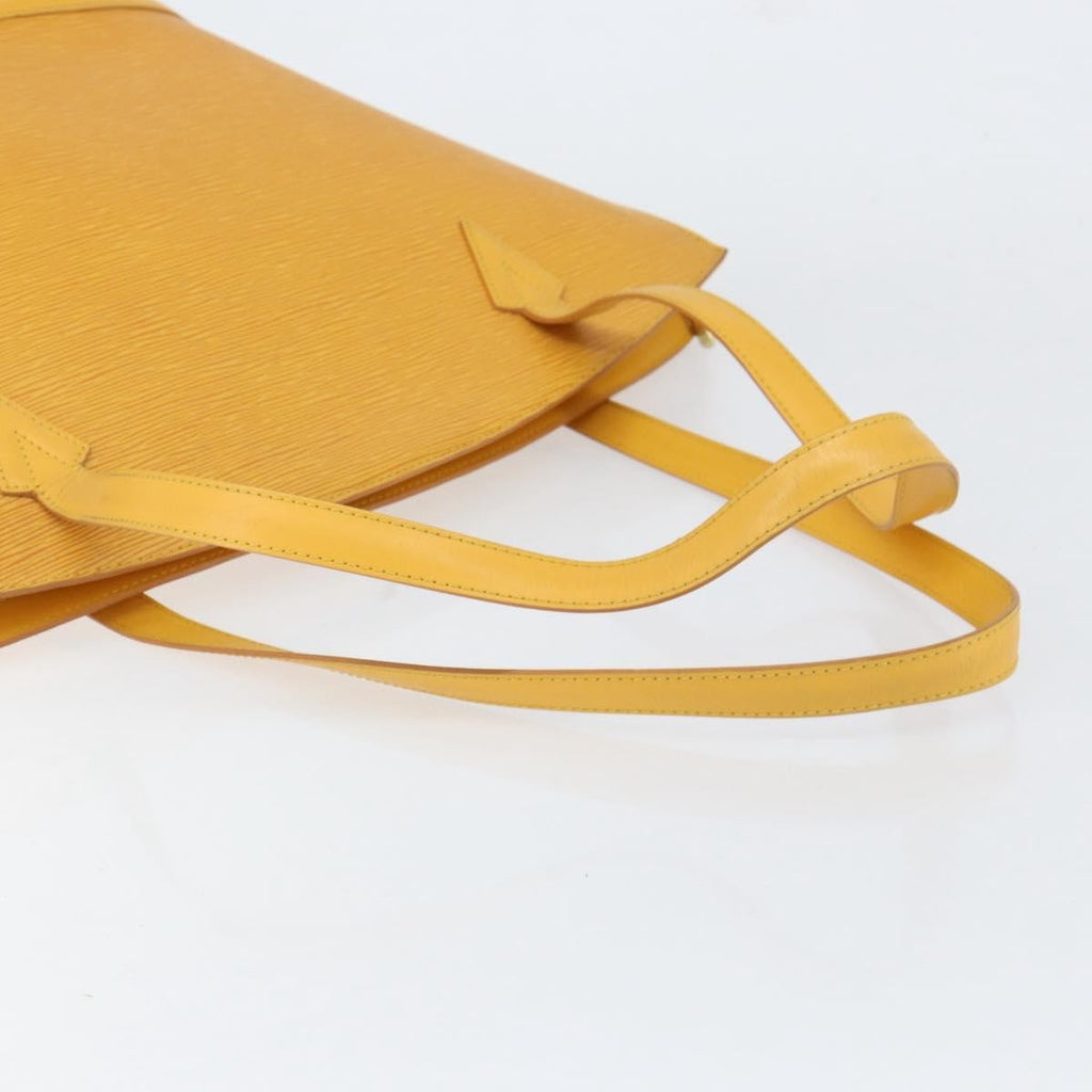 Louis Vuitton Saint Jacques Handbag Epi Leather Yellow Leather Handbag (Pre-Owned)