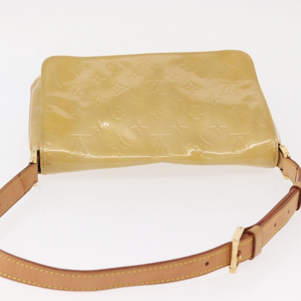 Louis Vuitton Thompson Street Handbag Monogram Vernis Beige Patent_Leather Shoulder Bag Bag (Pre-Owned)