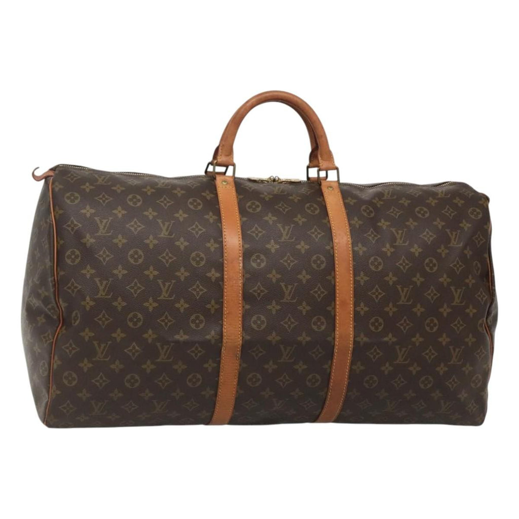 Louis Vuitton Keepall Bag Monogram Canvas Brown Canvas Travel Bag Bag (Pre-Owned)