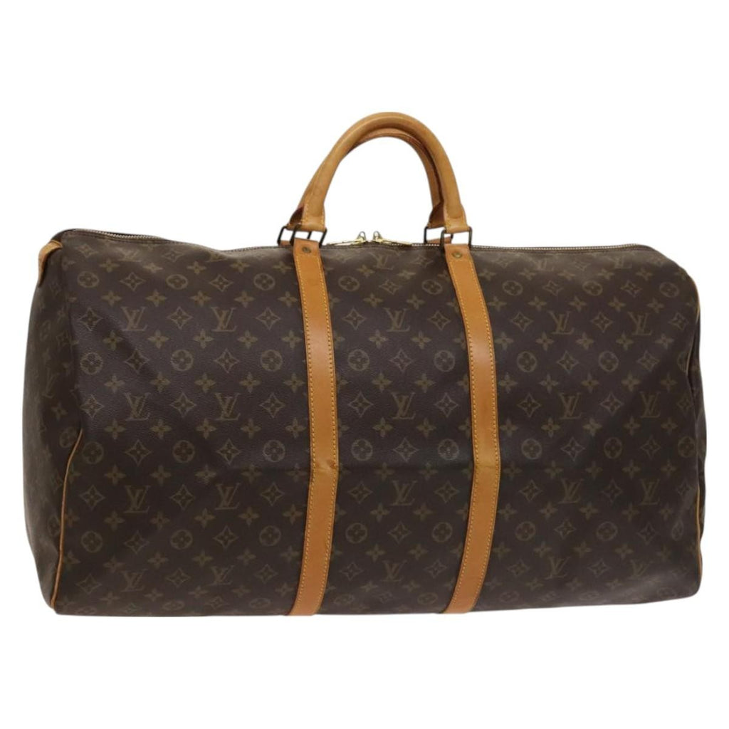 Louis Vuitton Keepall Bag Monogram Canvas Brown Canvas Travel Bag Bag (Pre-Owned)