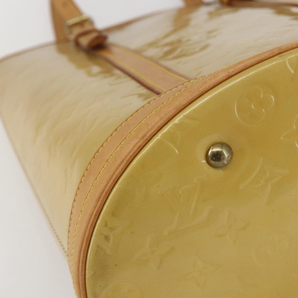 Louis Vuitton Bucket Bag Monogram Vernis Beige Patent_Leather Shoulder Bag Bag (Pre-Owned)