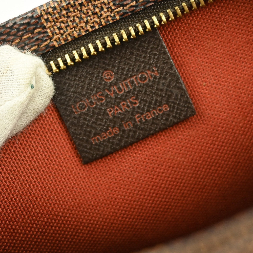 Louis Vuitton Trousse Make Up Bag Damier Canvas Brown Canvas Clutche & Pouche Bag (Pre-Owned)