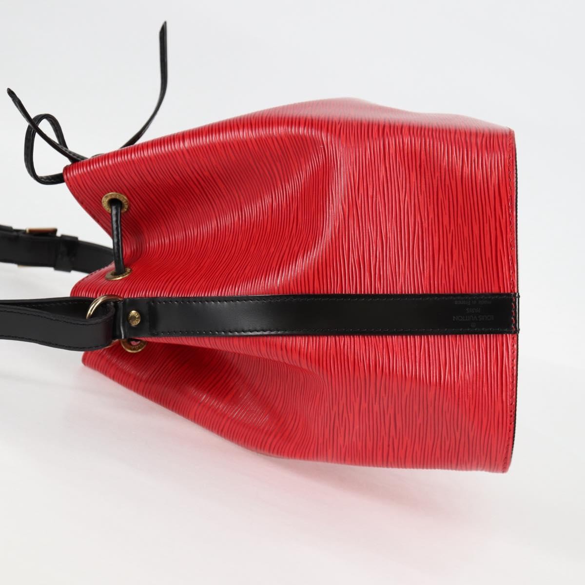Louis Vuitton Bicolor Petit Noe Handbag Epi Leather Red Leather Shoulder Bag Bag (Pre-Owned)