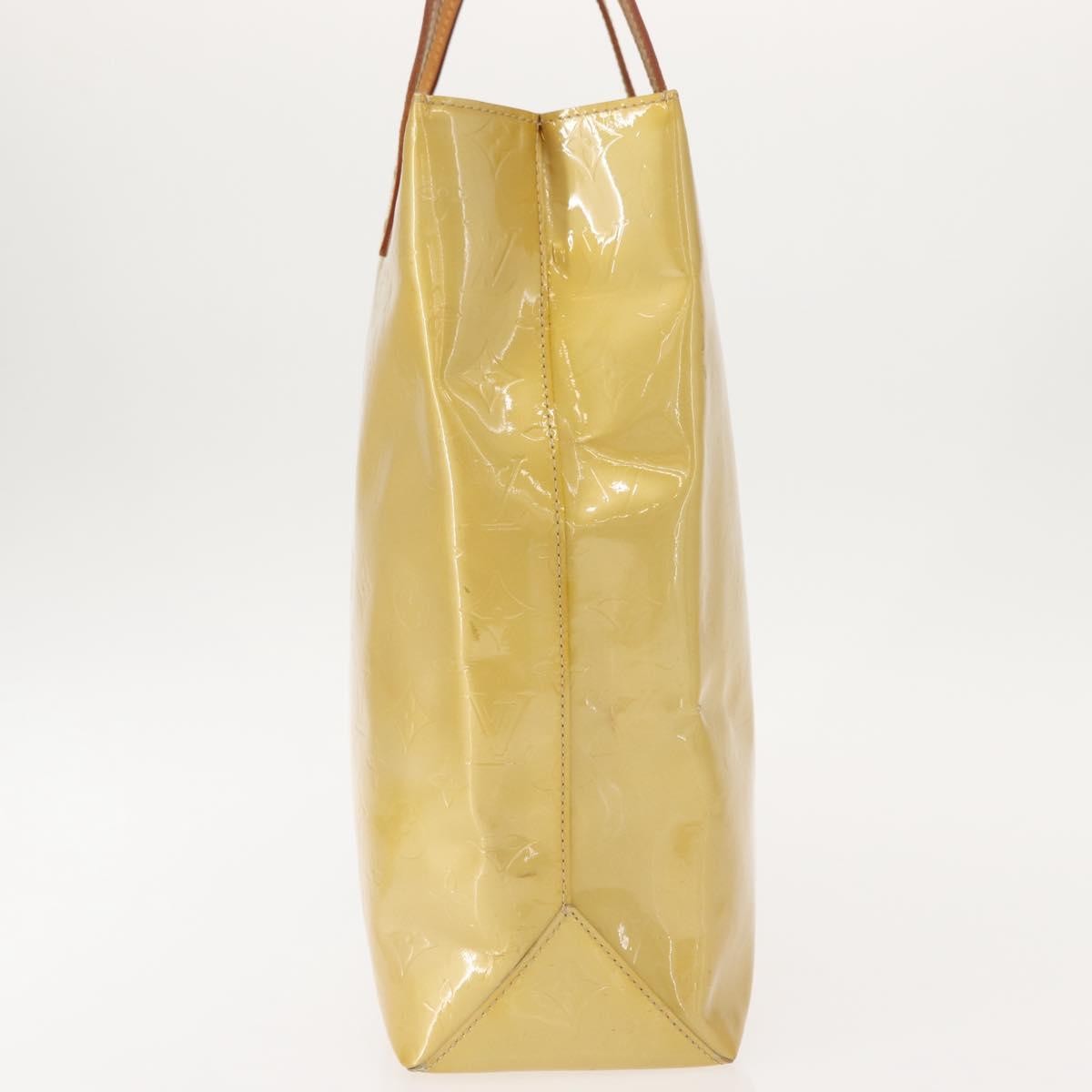 Louis Vuitton Reade Handbag Monogram Vernis Beige Patent_Leather Handbag (Pre-Owned)