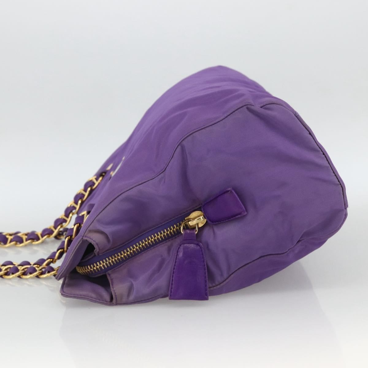 Prada Vintage Shoulder Bag Tessuto Purple Nylon Shoulder Bag Bag (Pre-Owned)
