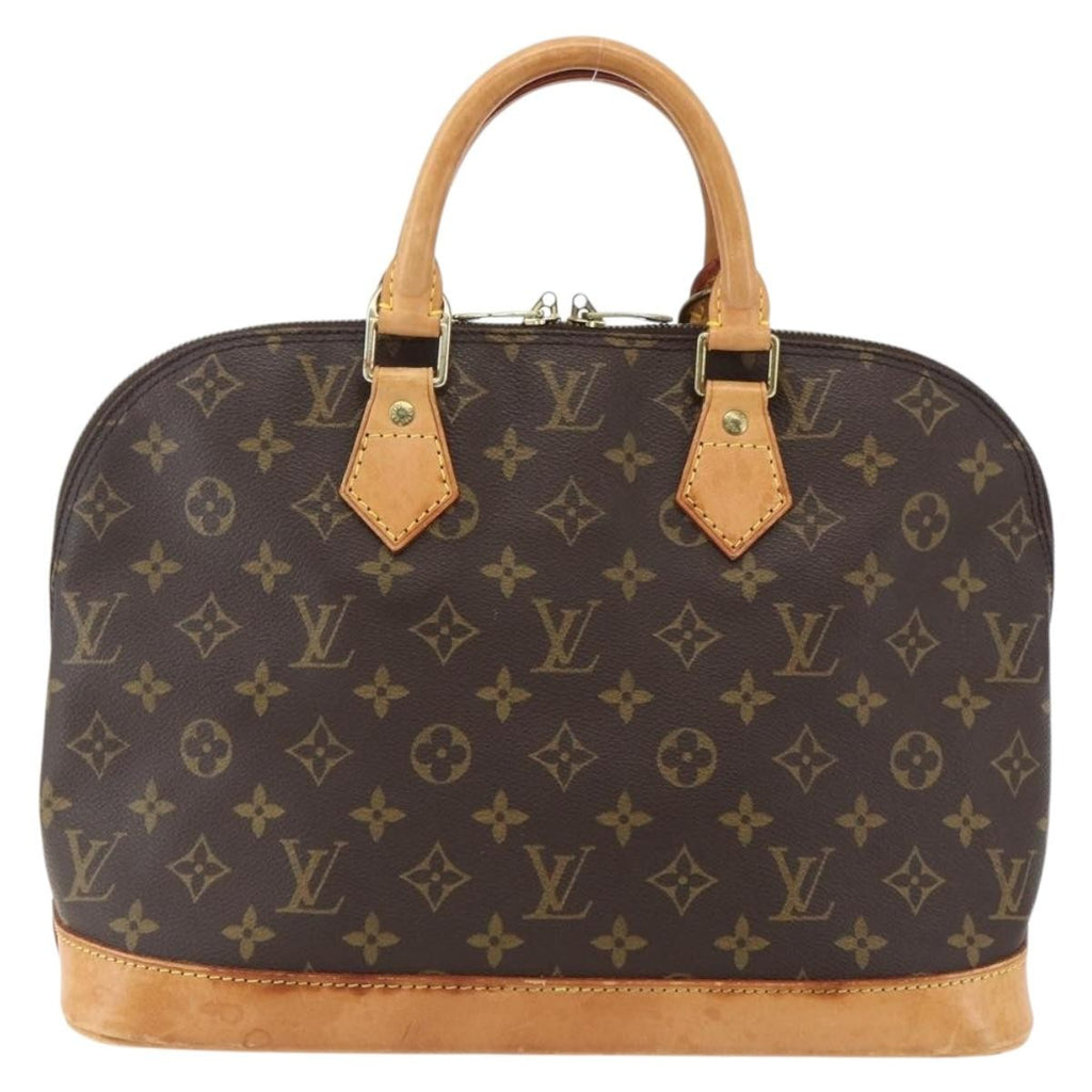 Louis Vuitton Alma Handbag Monogram Canvas Brown Canvas Handbag (Pre-Owned)