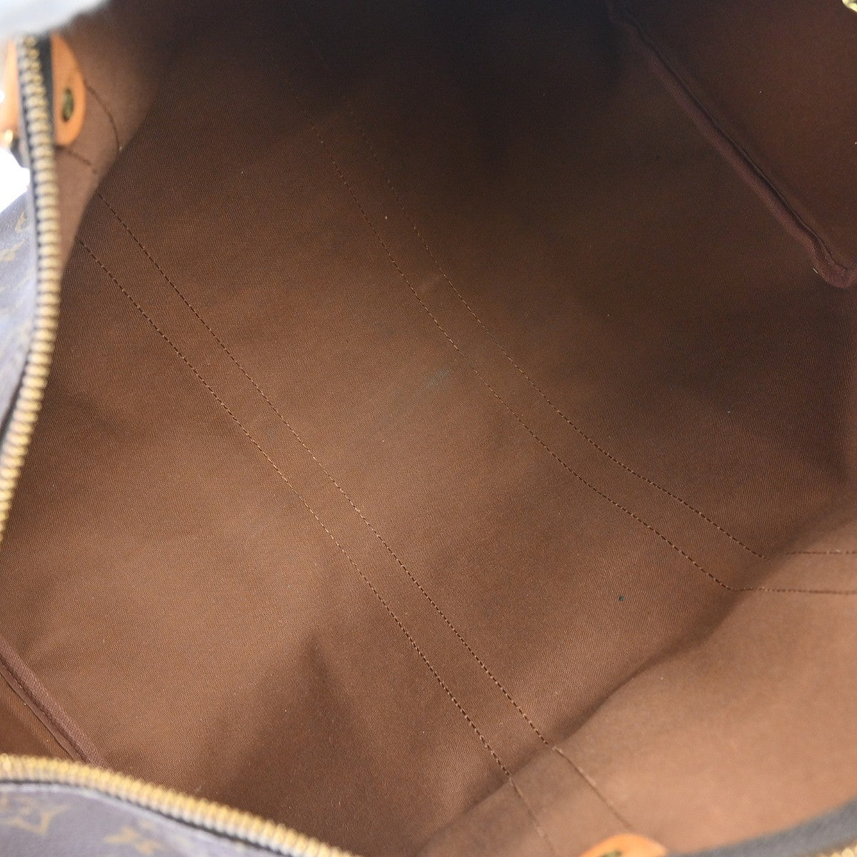 Louis Vuitton Keepall Bag Monogram Canvas Brown Canvas Travel Bag Bag (Pre-Owned)
