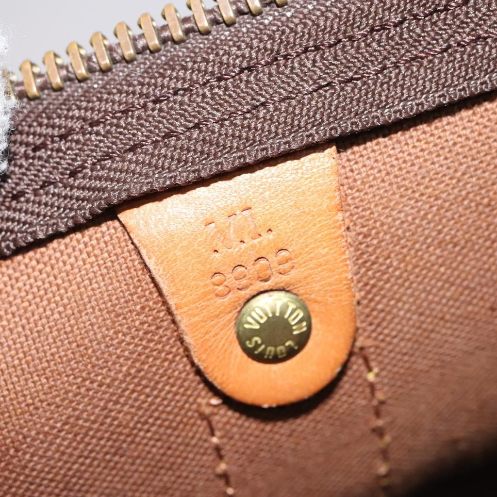 Louis Vuitton Keepall Bandouliere Bag Monogram Canvas Brown Canvas Travel Bag Bag (Pre-Owned)