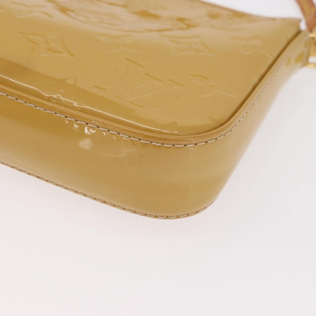 Louis Vuitton Pochette Accessoires Nm Monogram Vernis Yellow Patent_Leather Clutche & Pouche Bag (Pre-Owned)