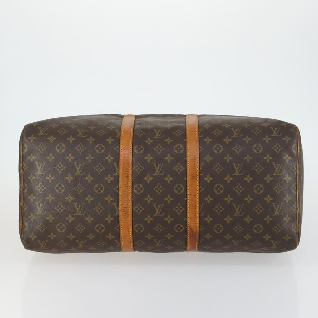 Louis Vuitton Keepall Bag Monogram Canvas Brown Canvas Travel Bag Bag (Pre-Owned)