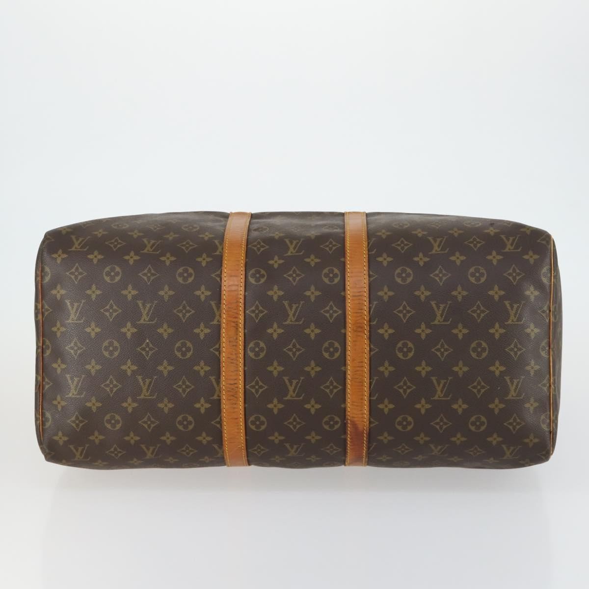 Louis Vuitton Keepall Bag Monogram Canvas Brown Canvas Travel Bag Bag (Pre-Owned)
