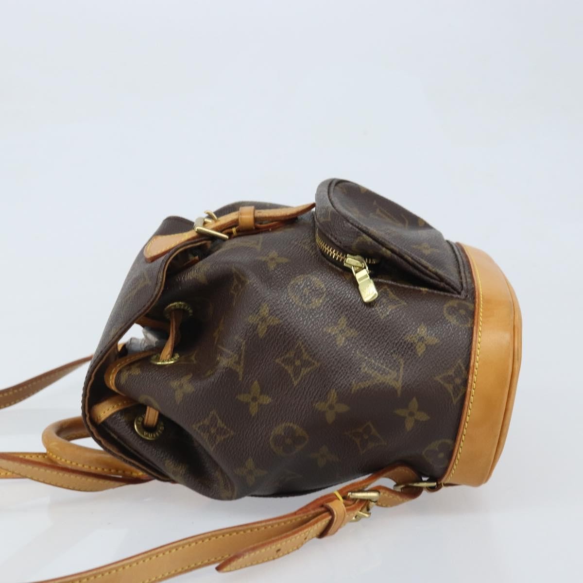 Louis Vuitton Vintage Montsouris Backpack Monogram Canvas Brown Canvas Handbag (Pre-Owned)