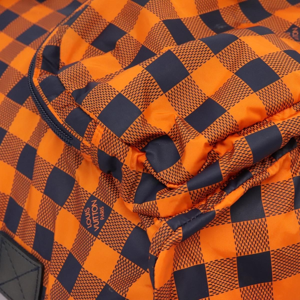 Louis Vuitton Aventure Backpack Damier Nylon Orange Nylon Backpack Bag (Pre-Owned)