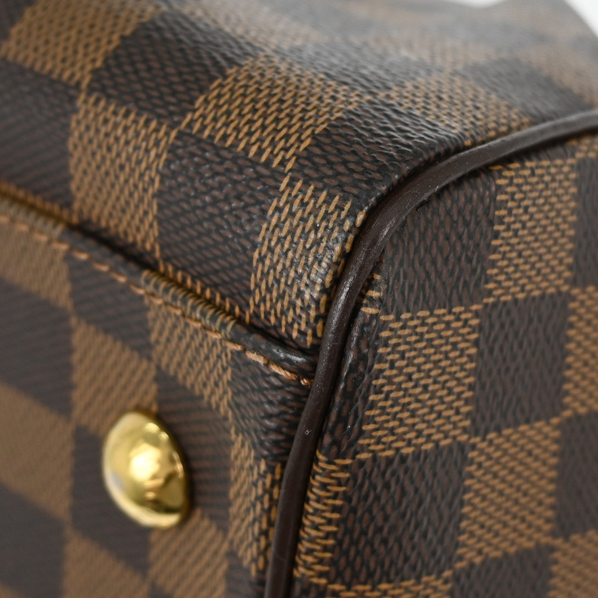 Louis Vuitton Trevi Handbag Damier Brown Canvas Handbag (Pre-Owned)