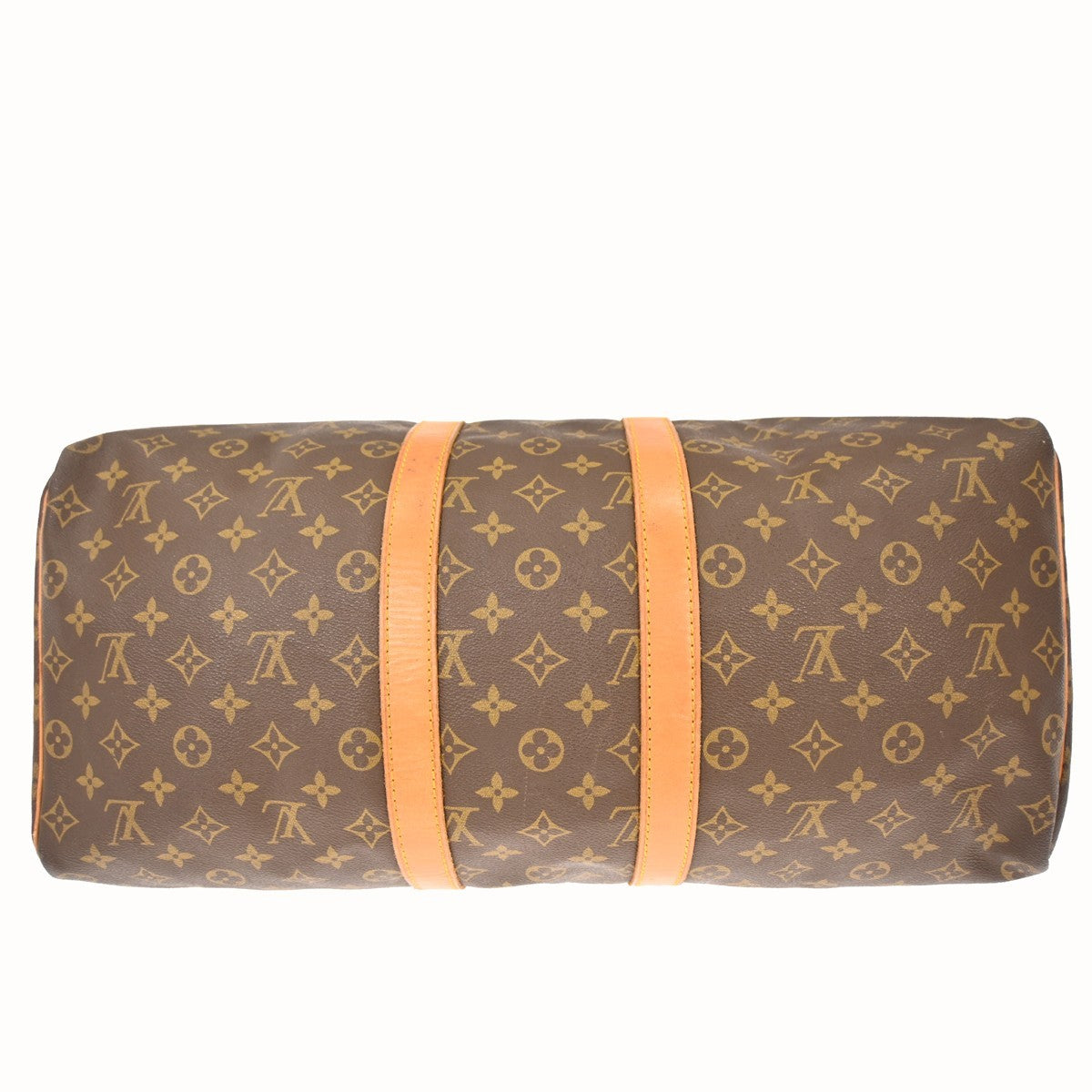 Louis Vuitton Keepall Bag Monogram Canvas Brown Canvas Travel Bag Bag (Pre-Owned)