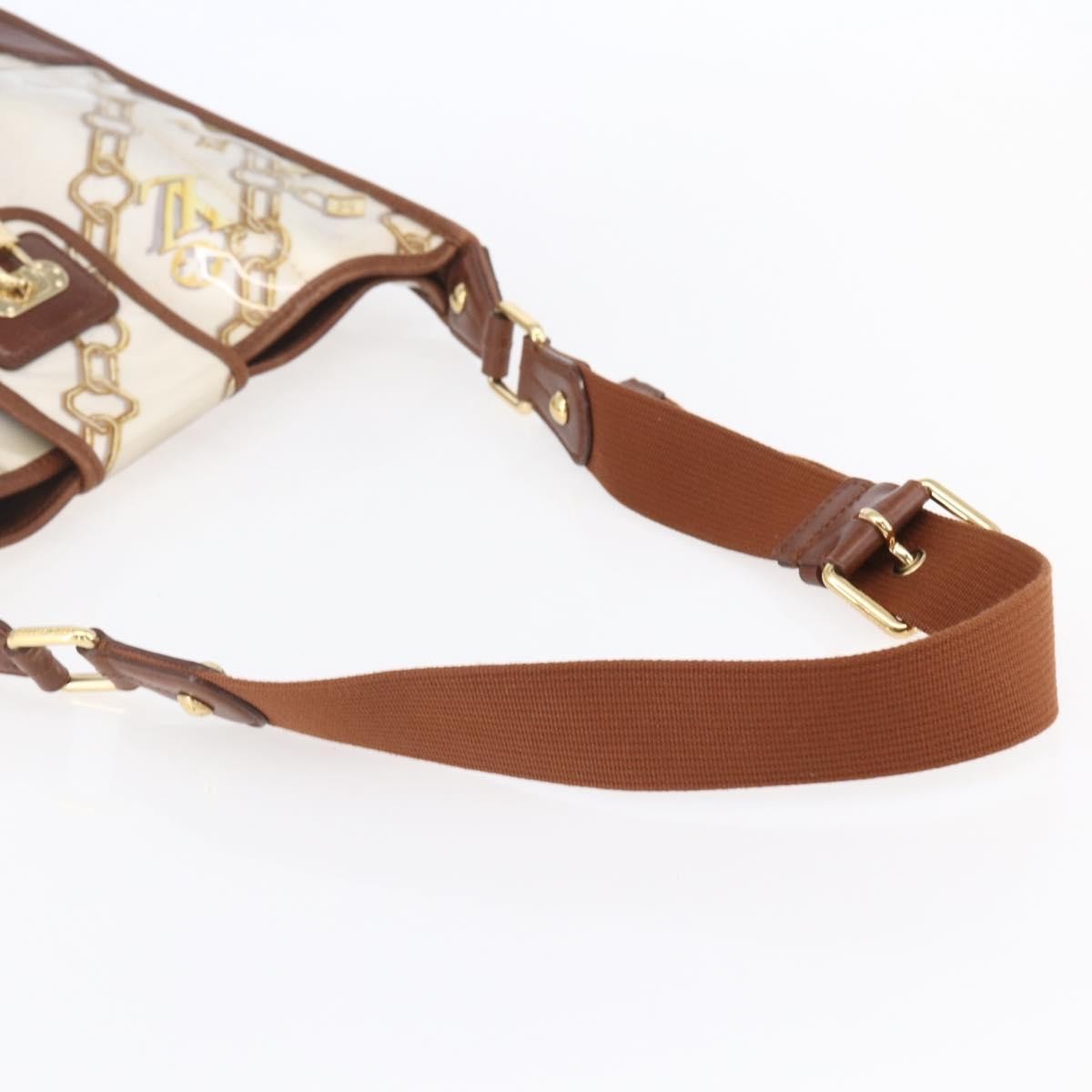 Louis Vuitton Charms Musette Handbag Pvc Over Printed Silk White Plastic Shoulder Bag Bag (Pre-Owned)