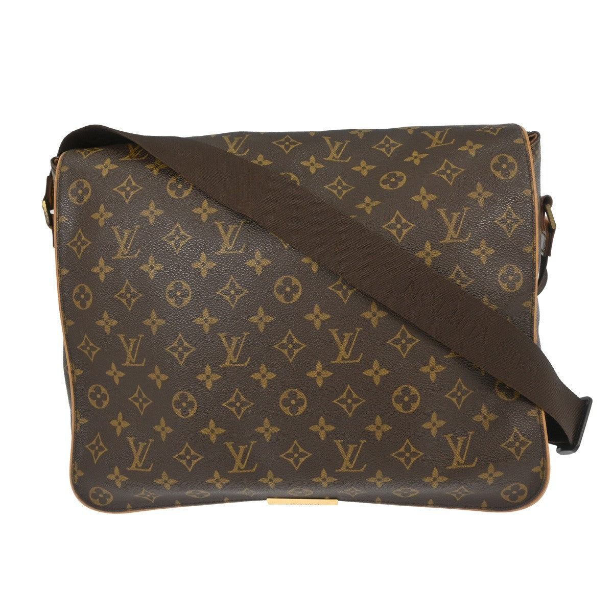 Louis Vuitton Abbesses Messenger Bag Monogram Canvas Brown Canvas Shoulder Bag Bag (Pre-Owned)
