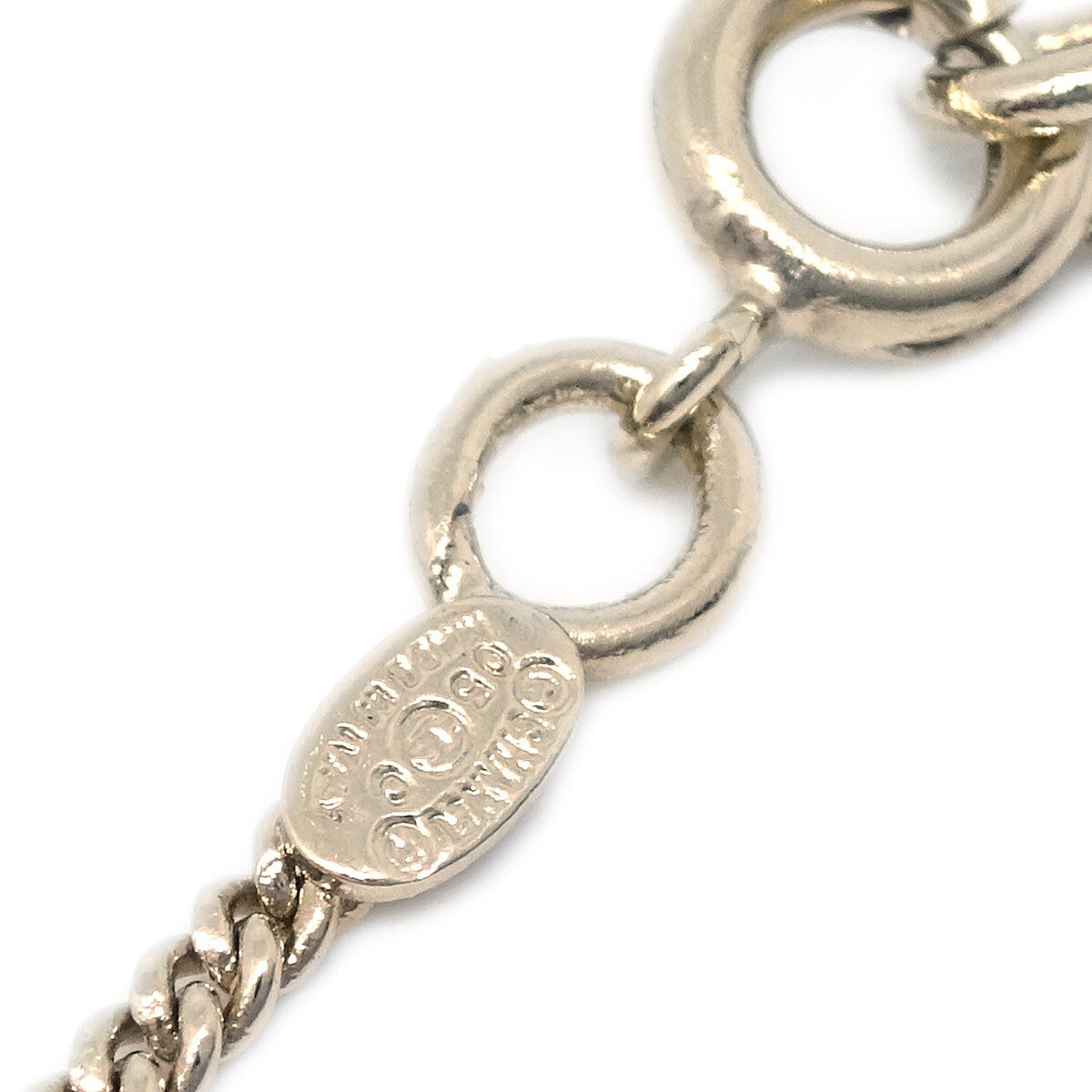 Chanel Vintage Rue Cambon Chain Charm Bracelet Metal Gold Gold_Plated Bracelet Jewelry (Pre-Owned)