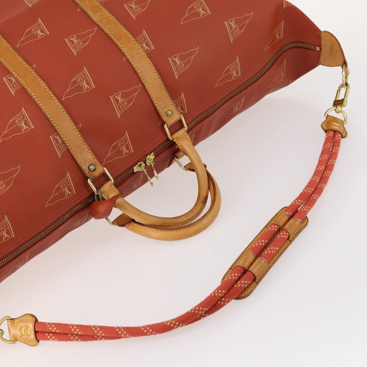 Louis Vuitton Cup Garment Cover Coated Canvas Red Pvc Travel Bag Bag (Pre-Owned)