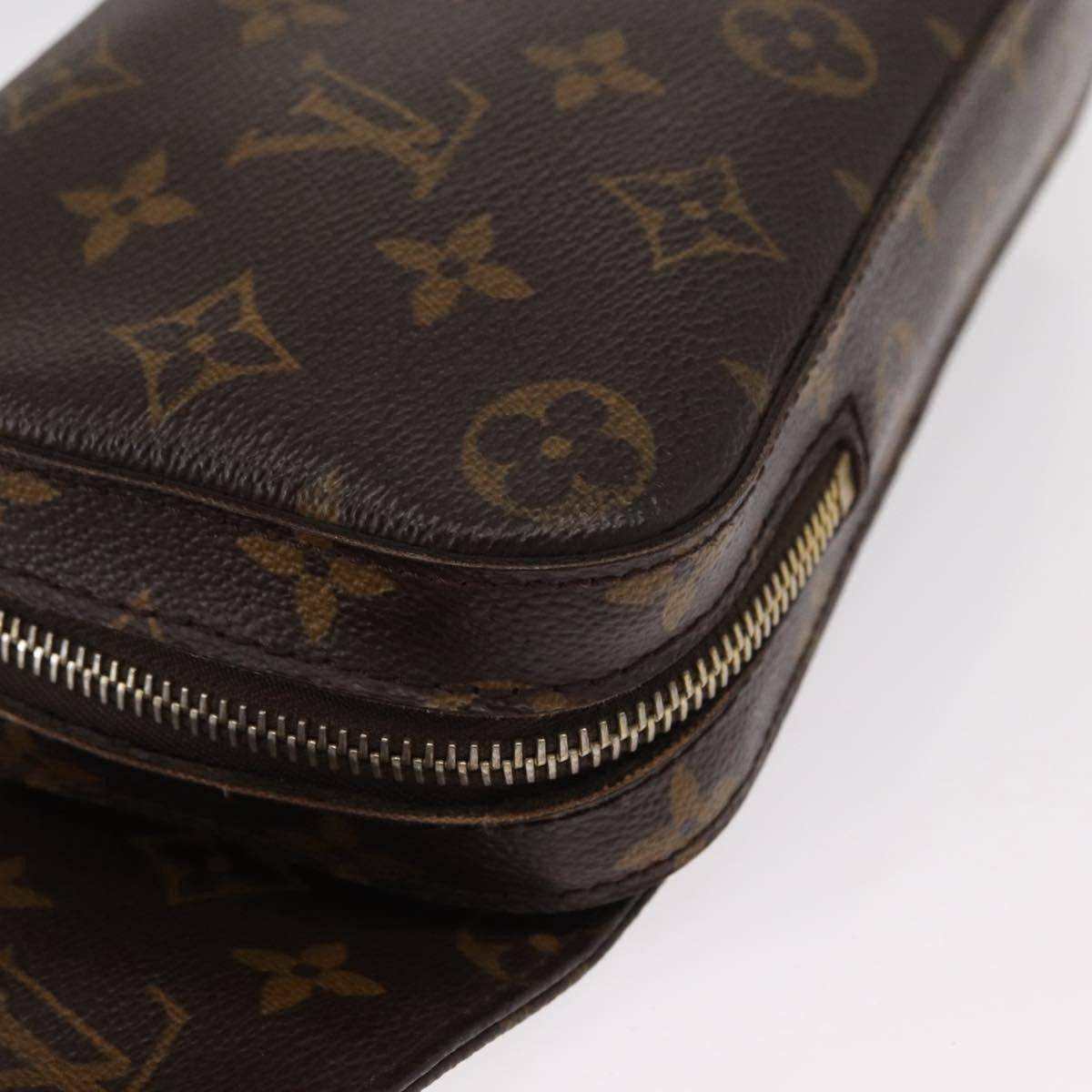 Louis Vuitton Geronimos Waist Bag Monogram Canvas Brown Canvas Shoulder Bag Bag (Pre-Owned)