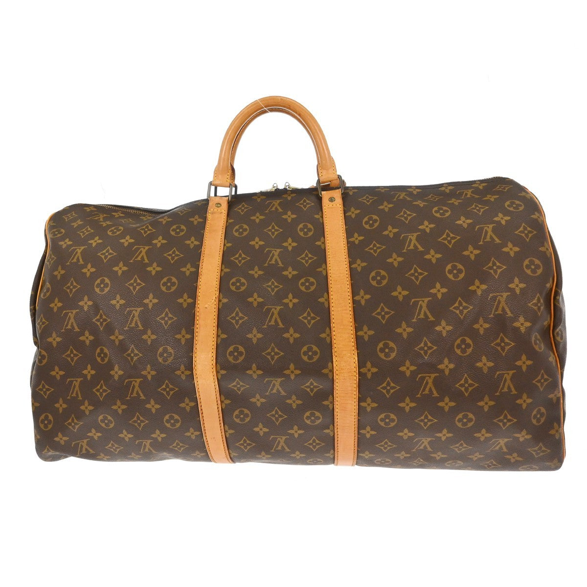 Louis Vuitton Keepall Bag Monogram Canvas Brown Canvas Travel Bag Bag (Pre-Owned)
