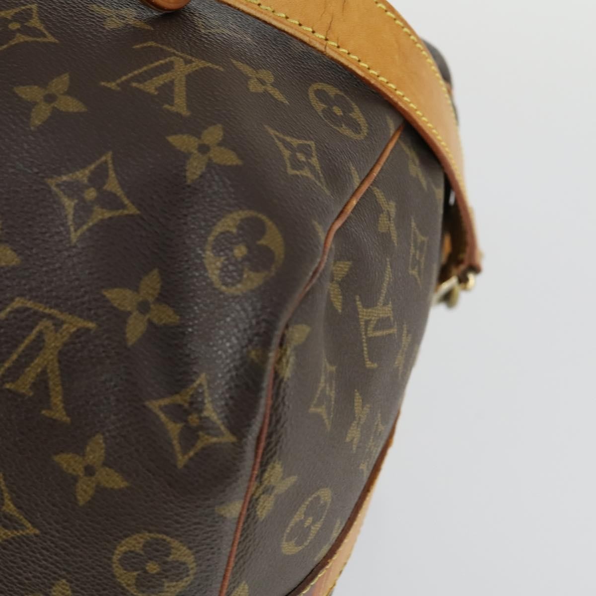 Louis Vuitton Keepall Bag Monogram Canvas Brown Canvas Travel Bag Bag (Pre-Owned)