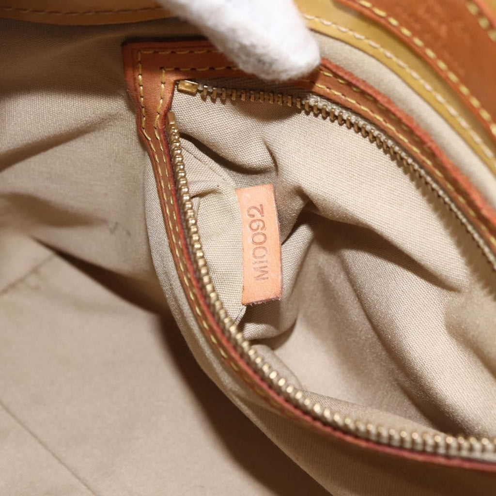 Louis Vuitton Reade Handbag Monogram Vernis Beige Patent_Leather Handbag (Pre-Owned)