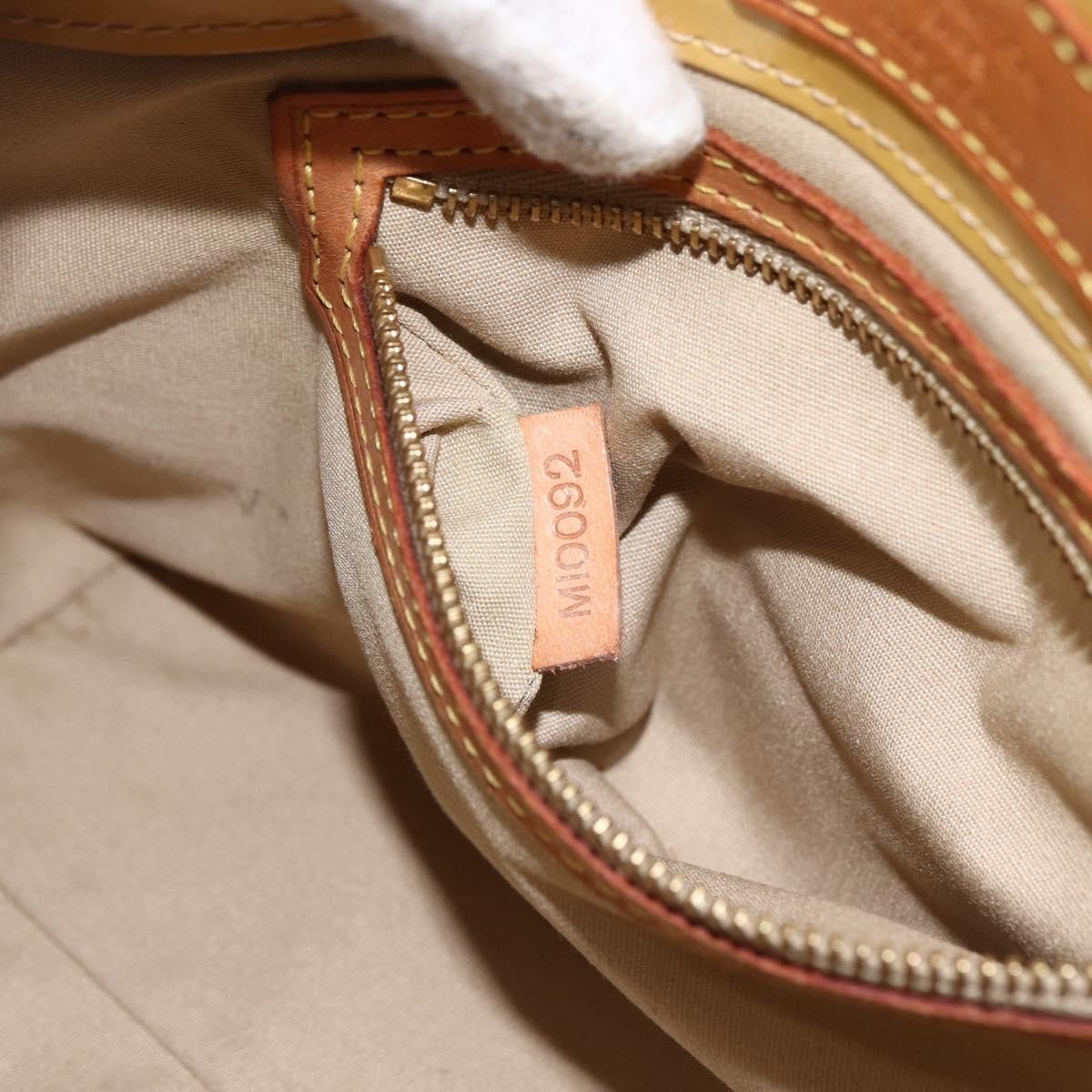 Louis Vuitton Reade Handbag Monogram Vernis Beige Patent_Leather Handbag (Pre-Owned)