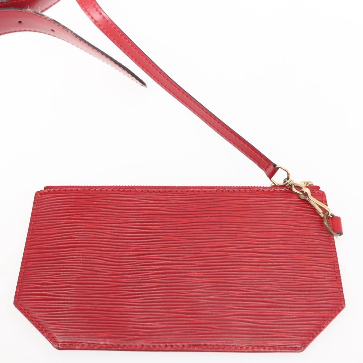 Louis Vuitton Vintage Sac D'epaule Handbag Epi Leather Red Leather Shoulder Bag Bag (Pre-Owned)