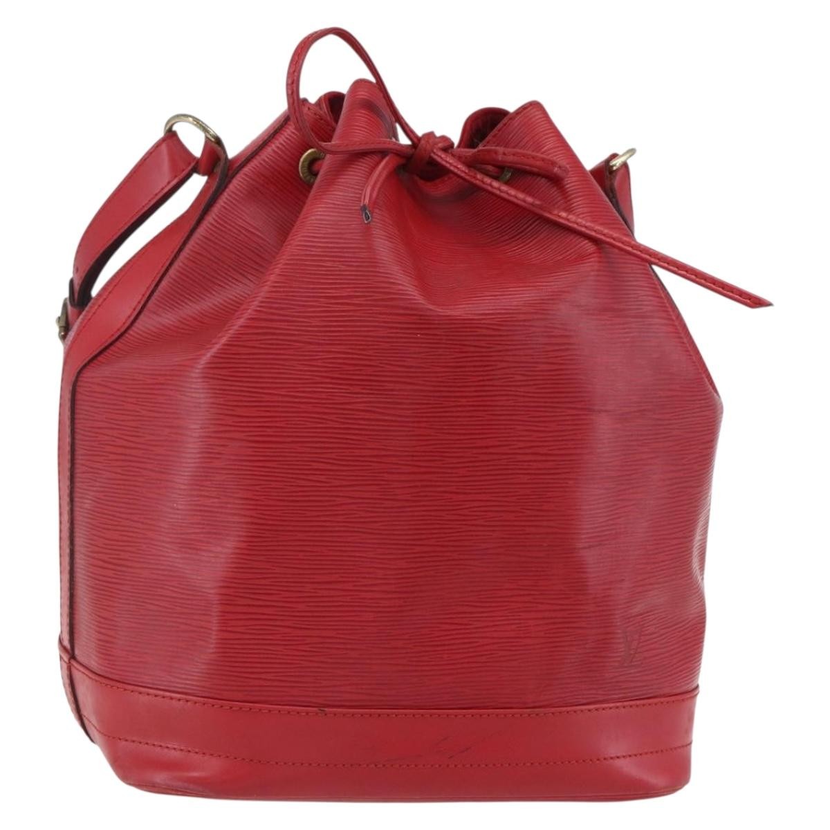 Louis Vuitton Noe Shoulder Bag Leather Red Leather Shoulder Bag Bag (Pre-Owned)