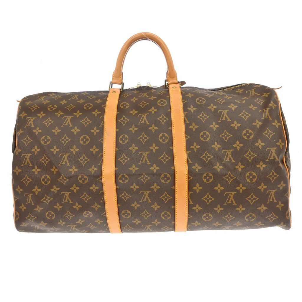 Louis Vuitton Keepall Bag Monogram Canvas Brown Canvas Travel Bag Bag (Pre-Owned)