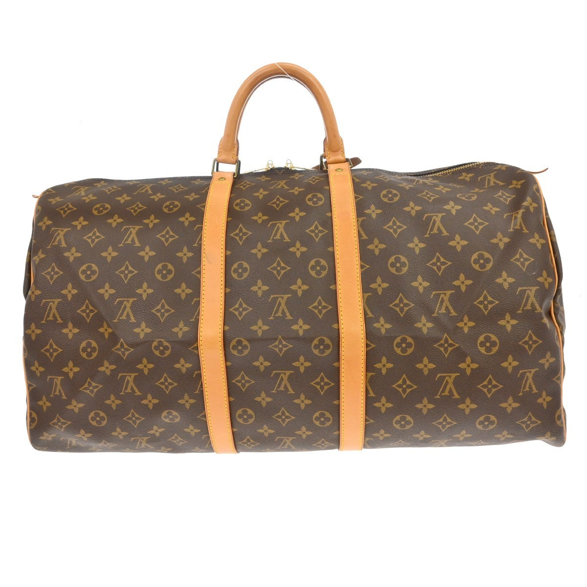 Louis Vuitton Keepall Bag Monogram Canvas Brown Canvas Travel Bag Bag (Pre-Owned)