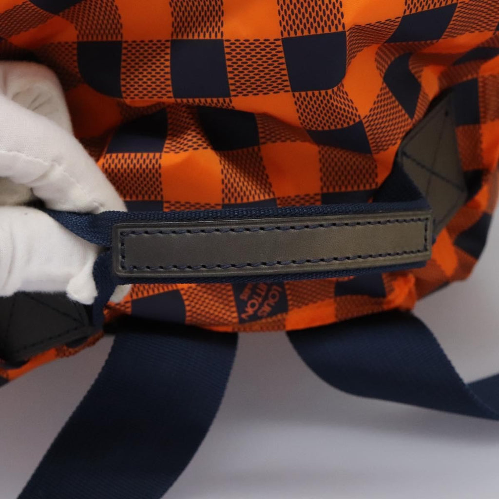 Louis Vuitton Aventure Backpack Damier Nylon Orange Nylon Backpack Bag (Pre-Owned)