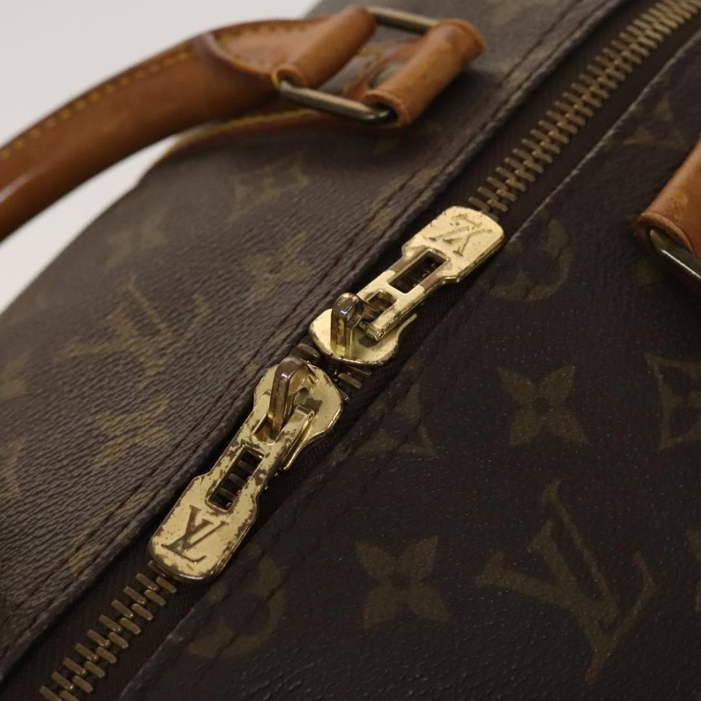Louis Vuitton Keepall Bag Monogram Canvas Brown Canvas Travel Bag Bag (Pre-Owned)